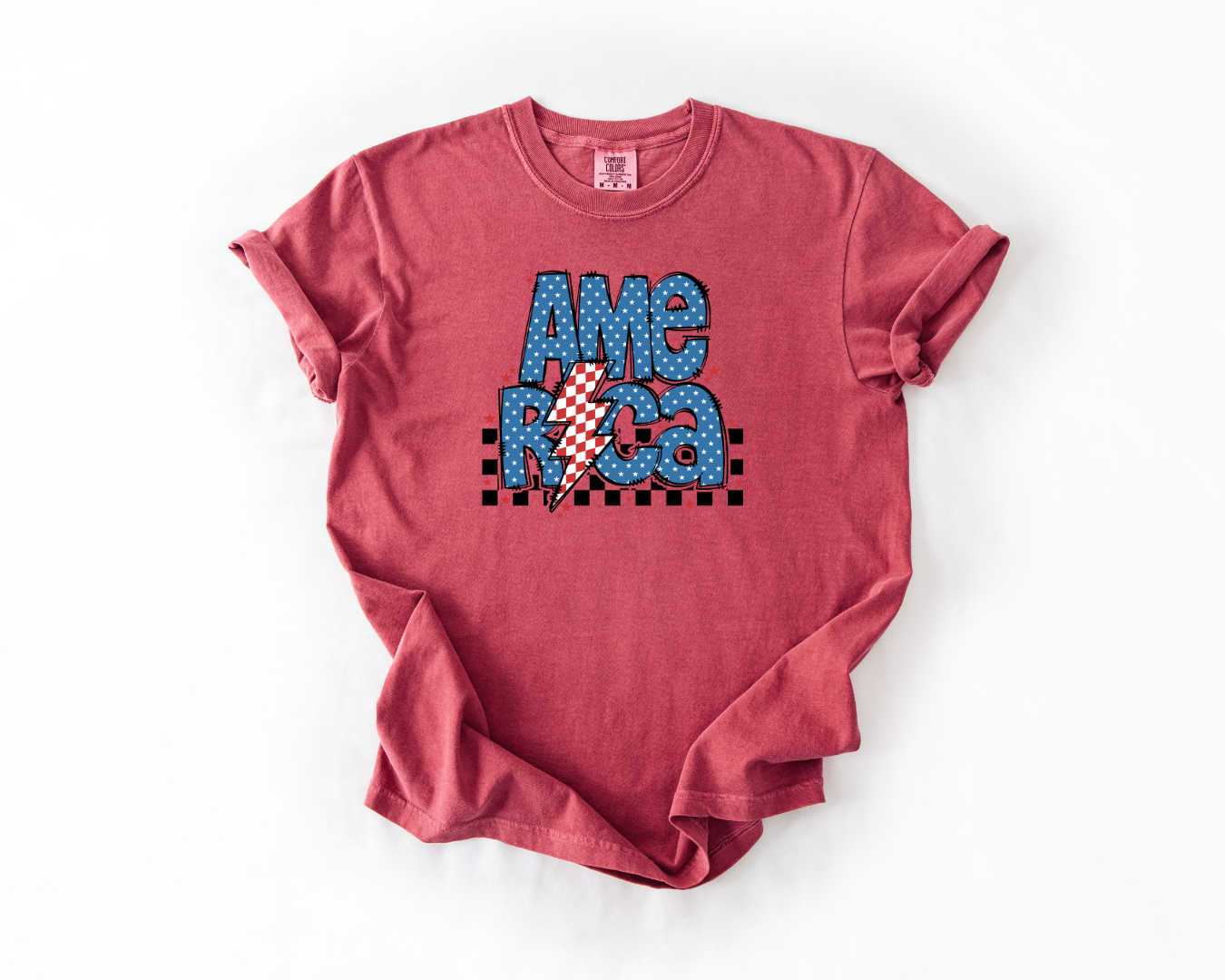 America Lightning Bolt with Stars