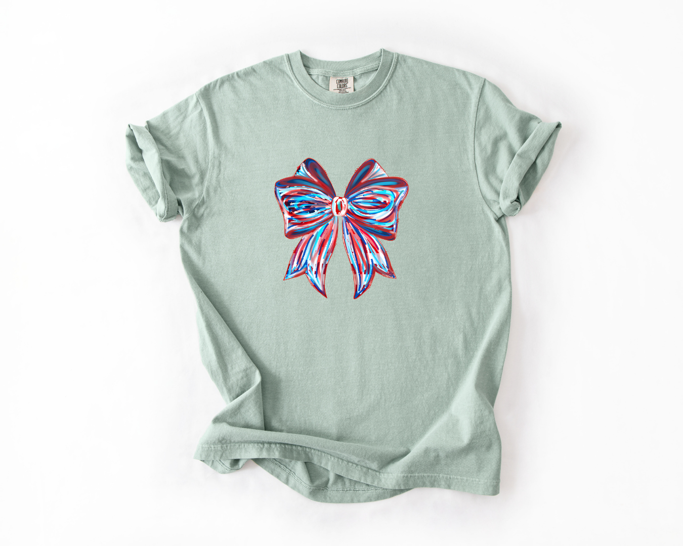 American Flag Brushstroke Bow