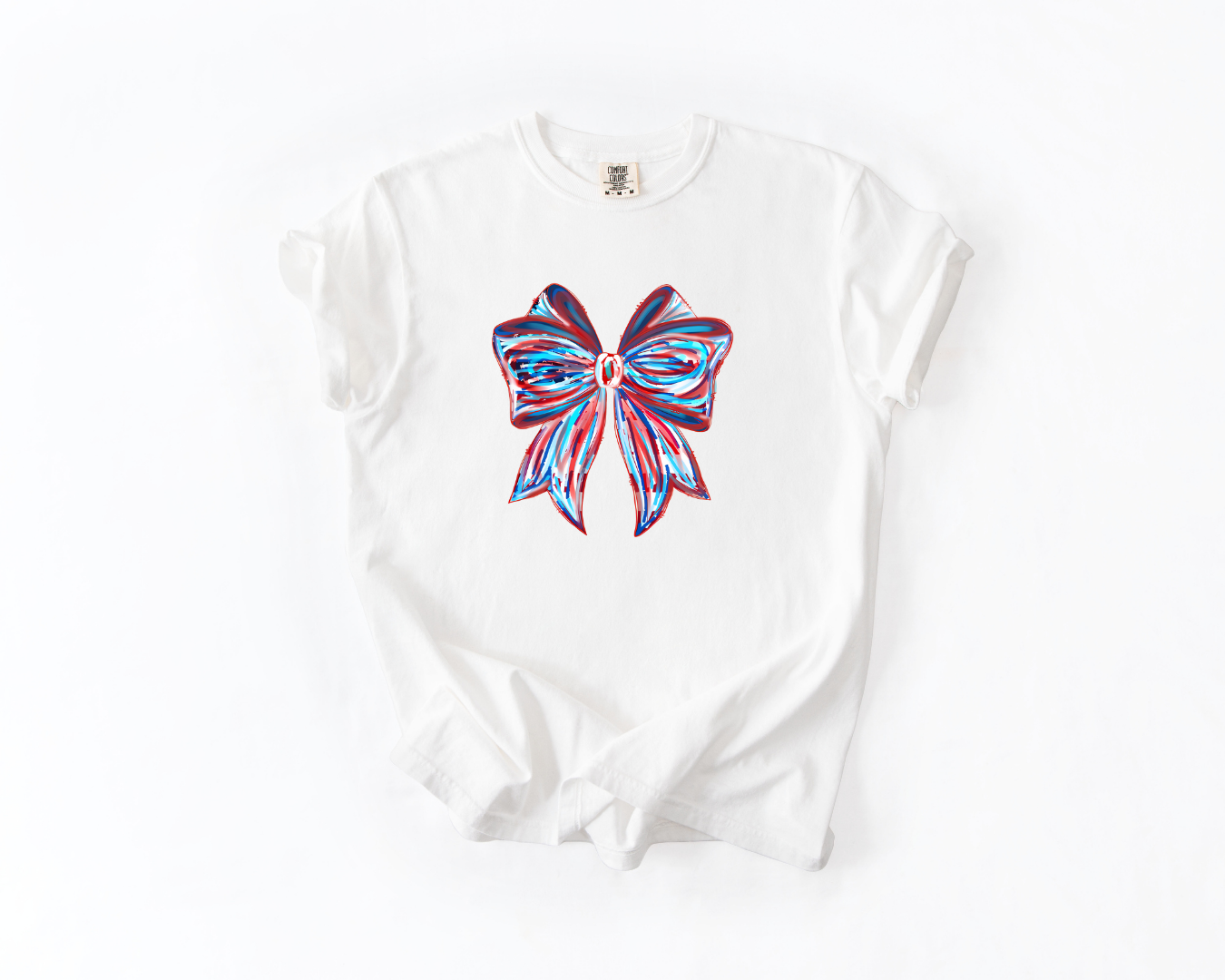 American Flag Brushstroke Bow
