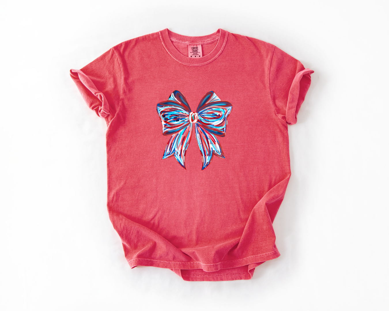 American Flag Brushstroke Bow