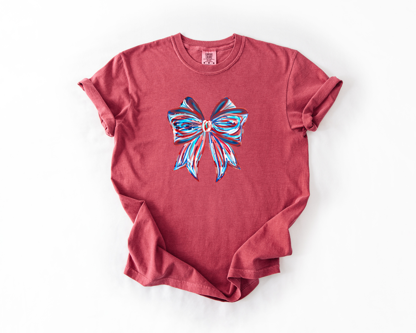 American Flag Brushstroke Bow