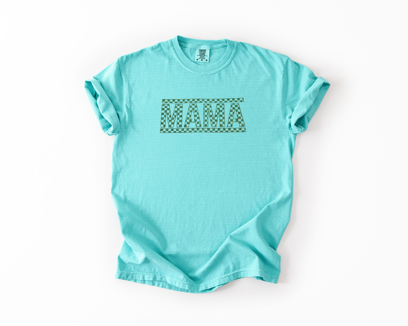 Retro Checkered Glittered Mama
