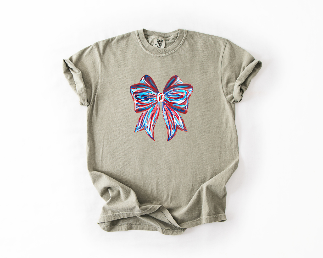 American Flag Brushstroke Bow