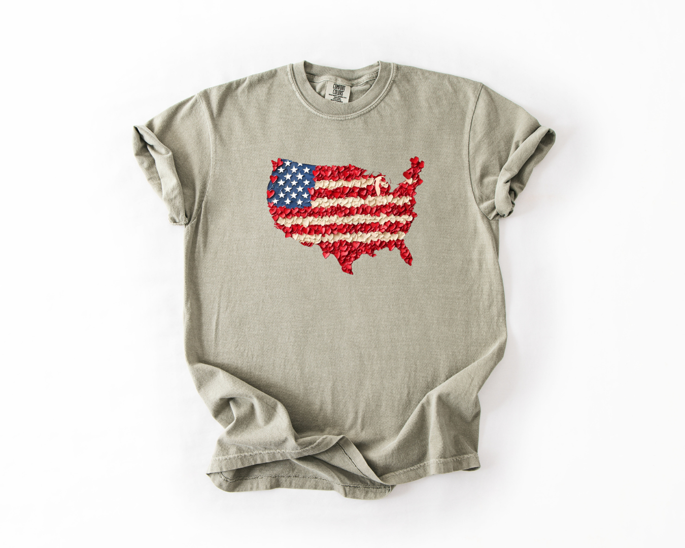 American Flag Brushstroke