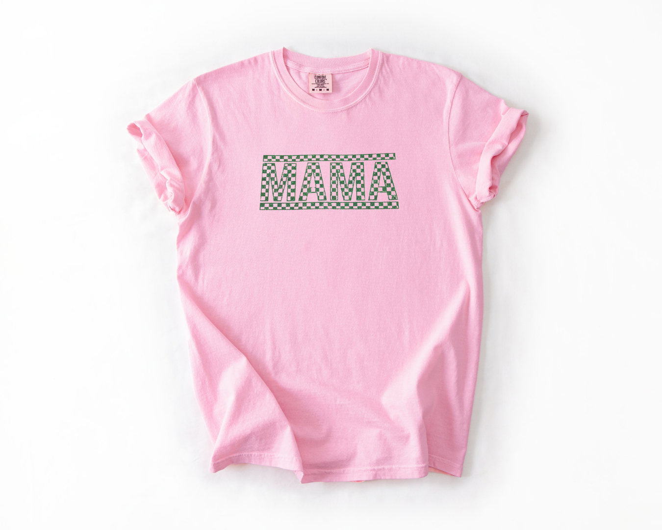 Retro Checkered Glittered Mama