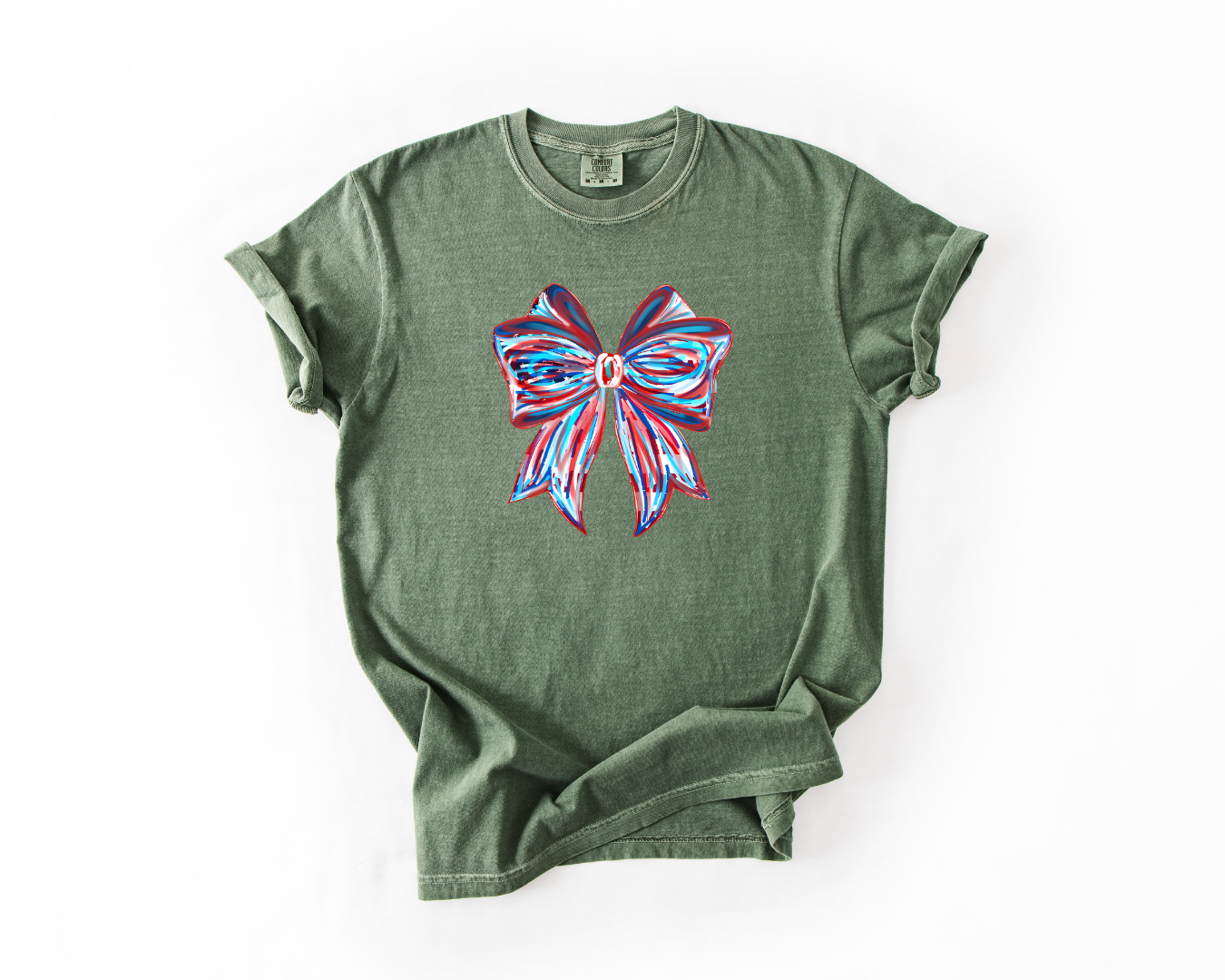 American Flag Brushstroke Bow