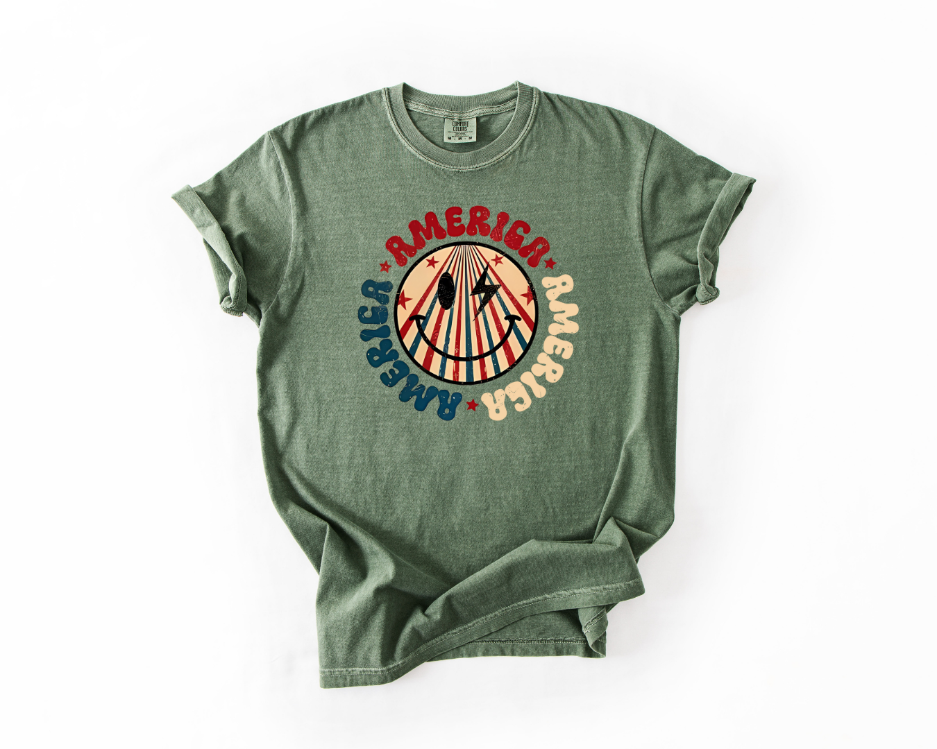 America Smiley Face X3