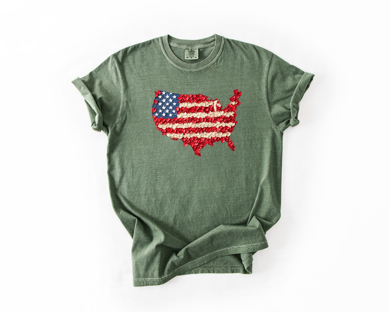 American Flag Brushstroke