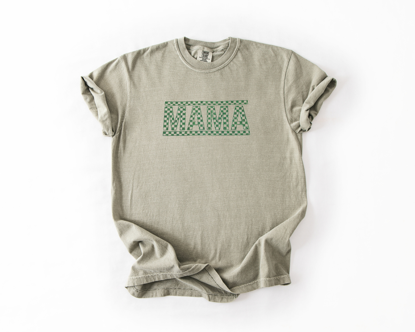 Retro Checkered Glittered Mama