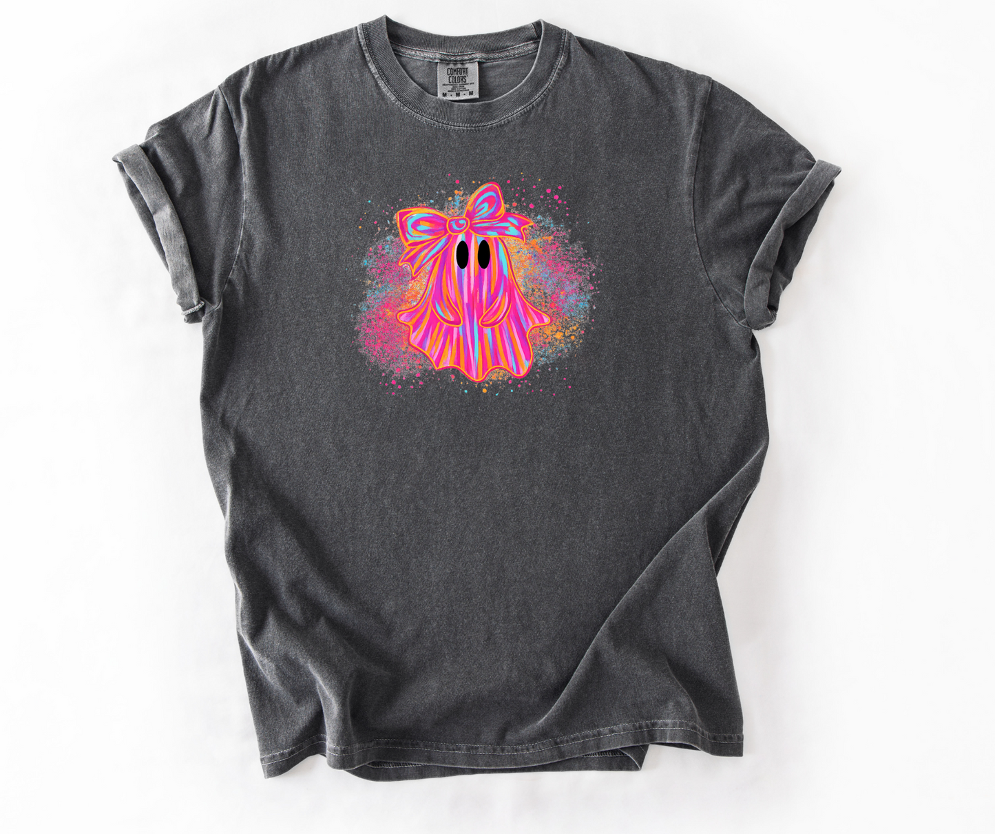 Pink Watercolor Ghost Halloween