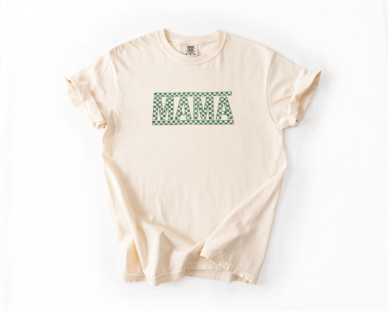 Retro Checkered Glittered Mama