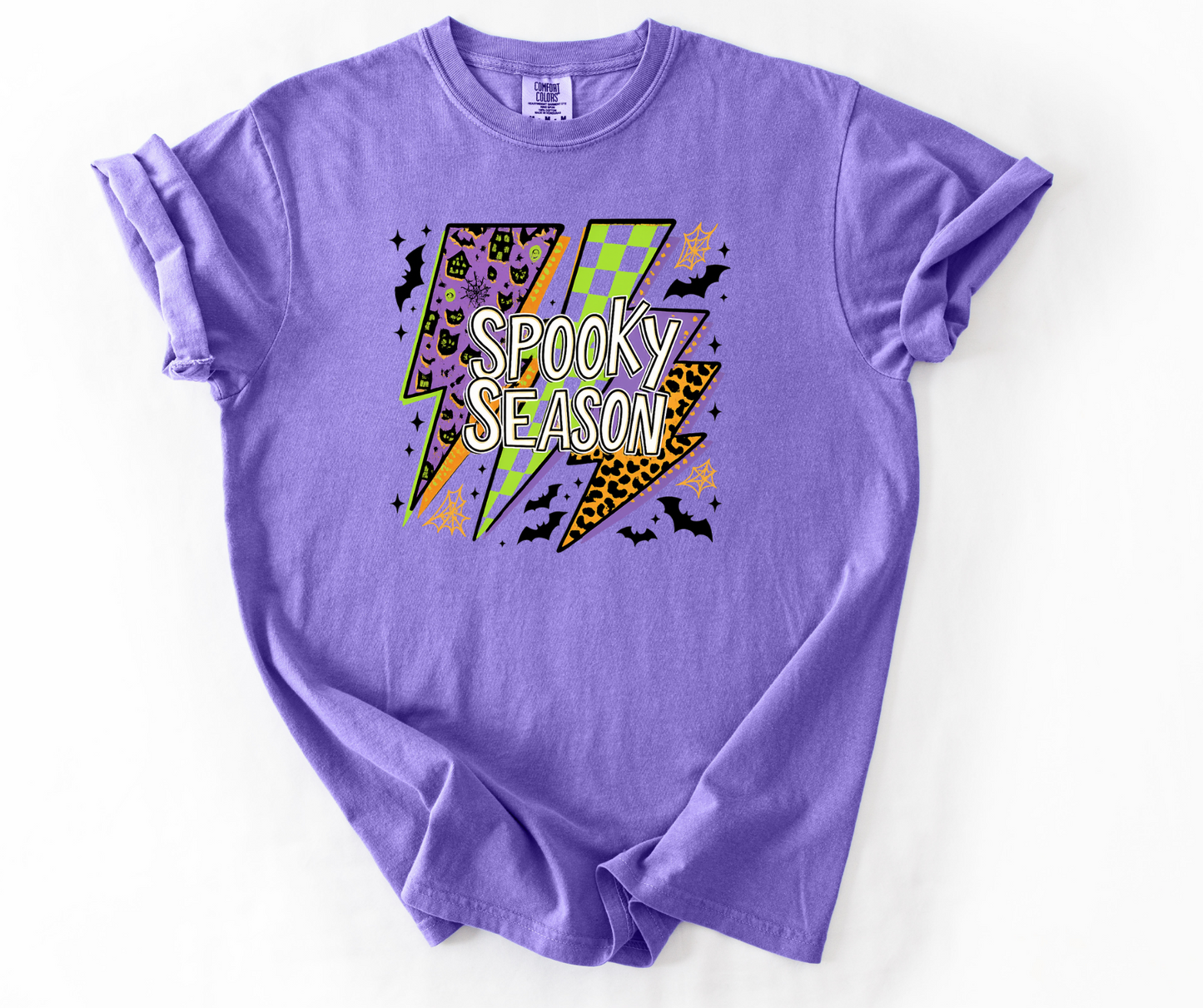 Spooky Season Purple Lightning Halloween