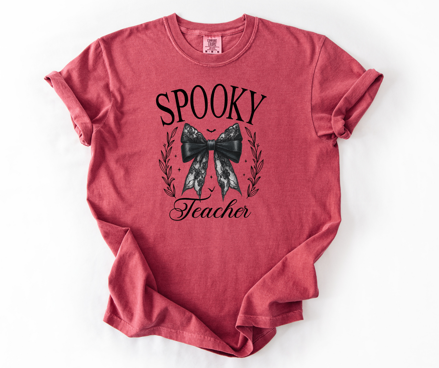 Spooky Teacher Black Bow Halloween