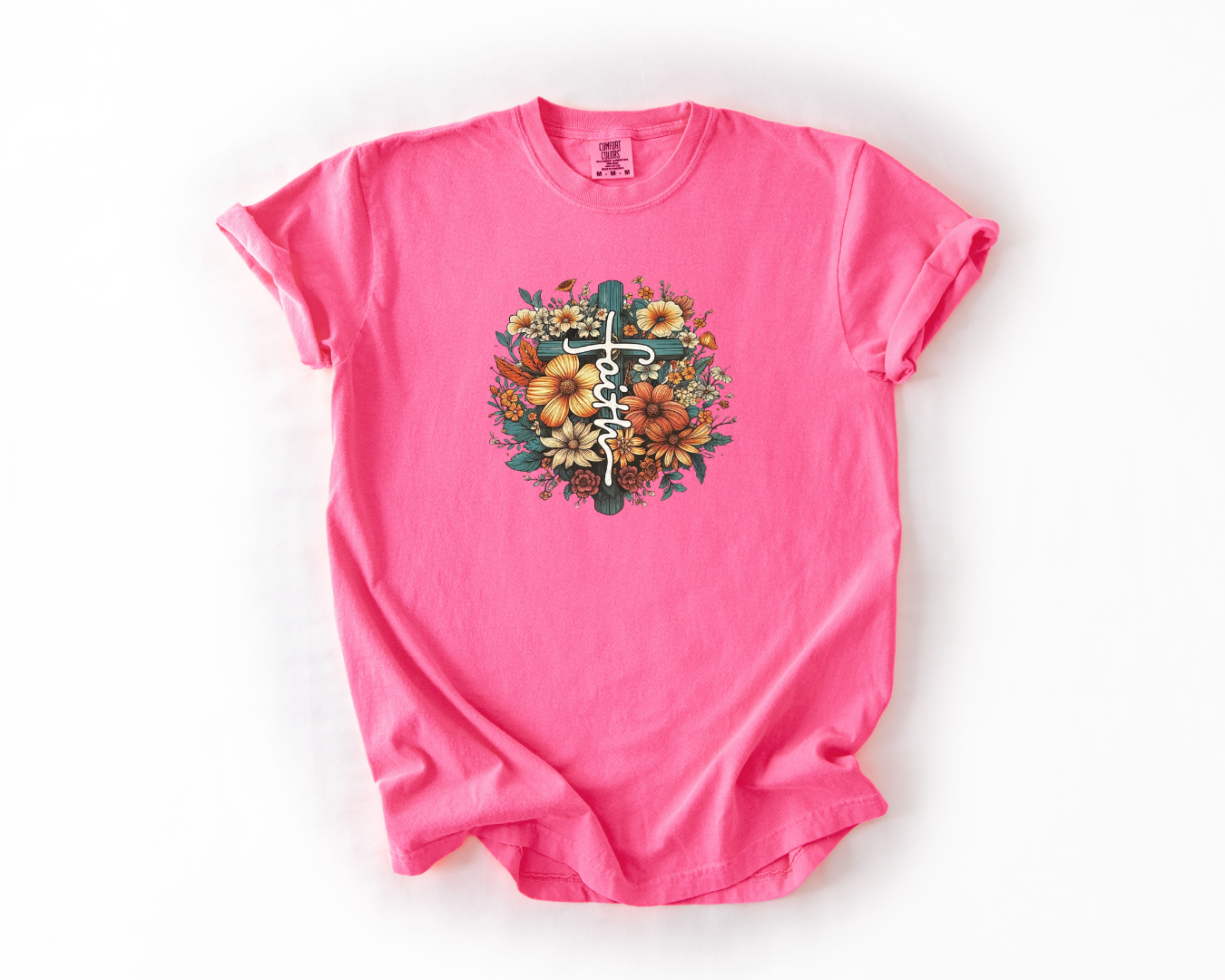 Floral Faith Cross