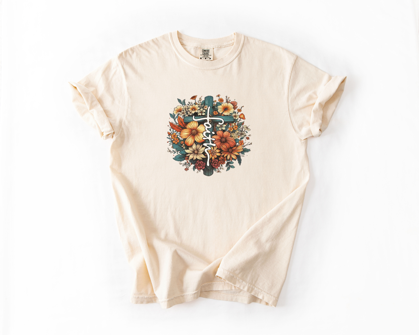 Floral Faith Cross