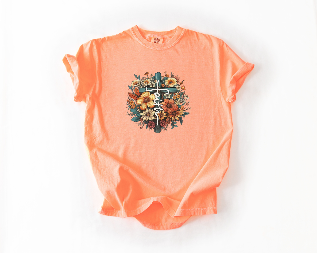 Floral Faith Cross
