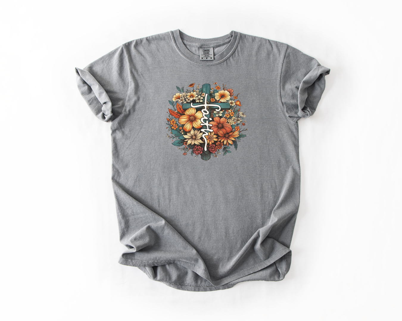 Floral Faith Cross