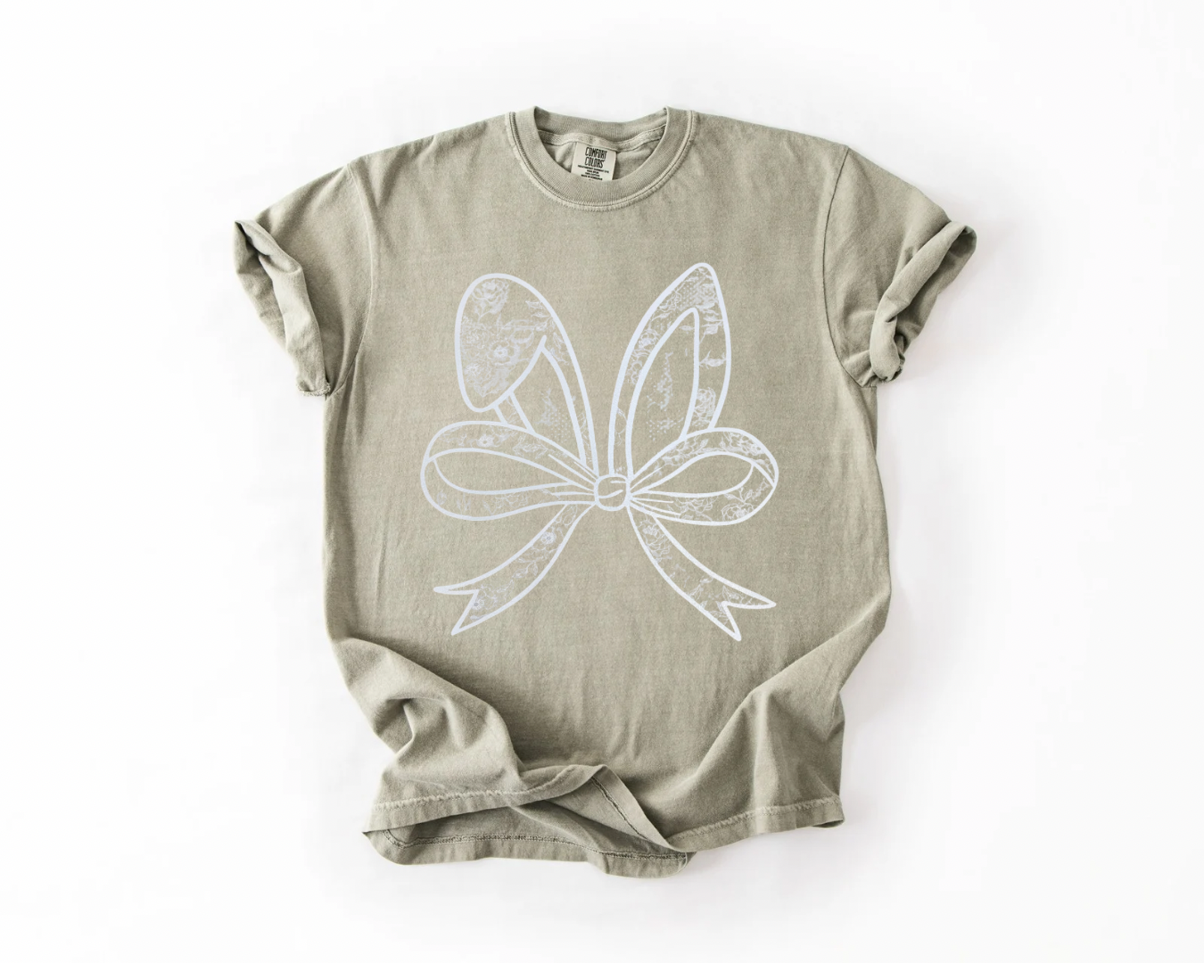 White Lace Bunny Ears w/ Bow