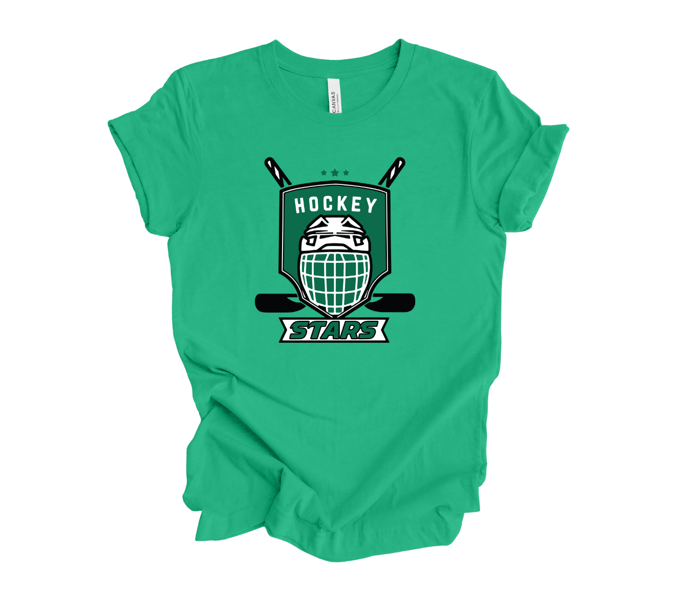 STARS Hockey Helmet with Two Sticks