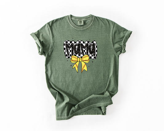 Softball Mama with Bow