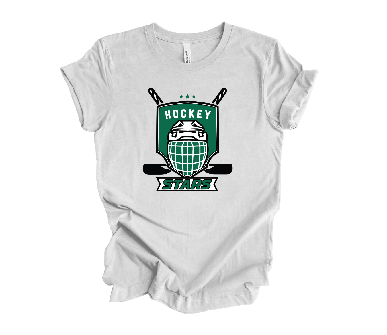 STARS Hockey Helmet with Two Sticks