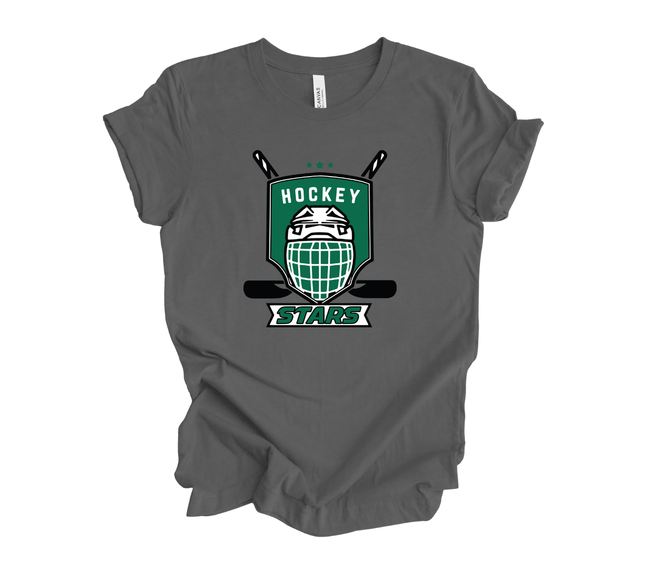 STARS Hockey Helmet with Two Sticks