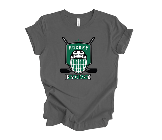STARS Hockey Helmet with Two Sticks