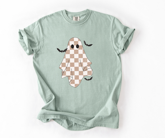 Checkered Ghost Halloween