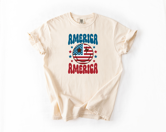 America America Smiley Face