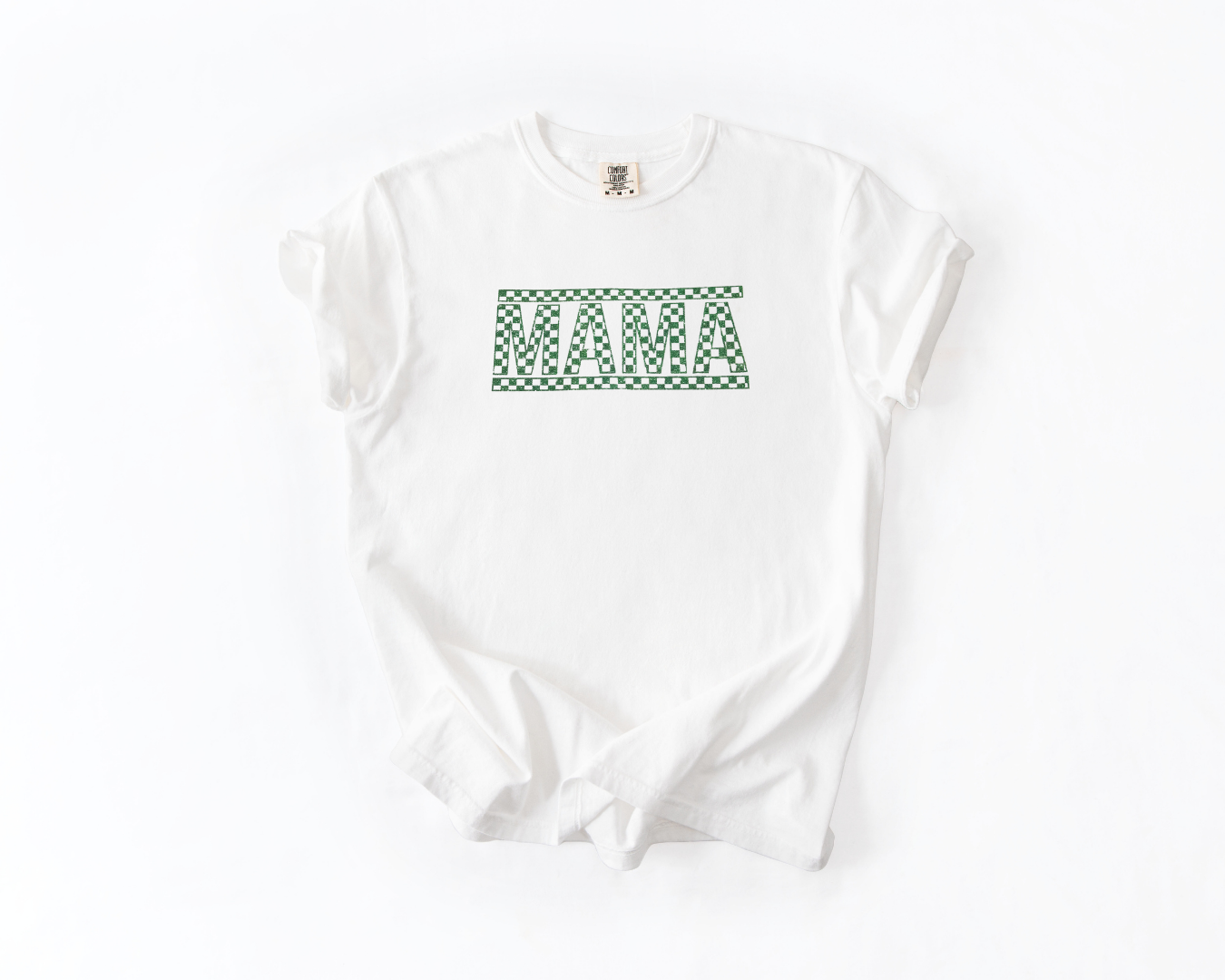 Retro Checkered Glittered Mama