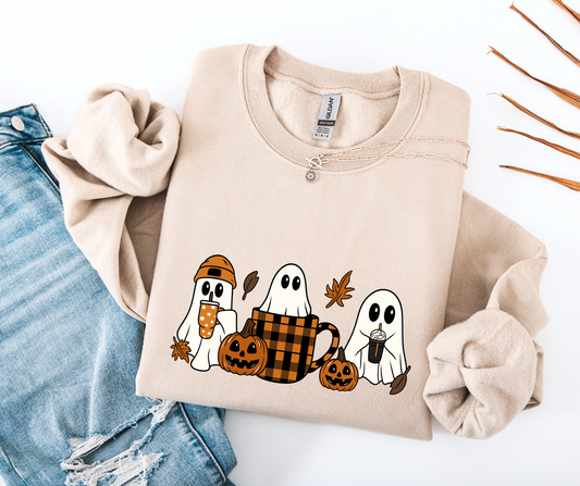 Three Little Ghosts Fall Season Halloween
