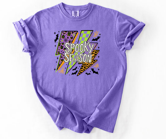 Spooky Season Purple Lightning Halloween