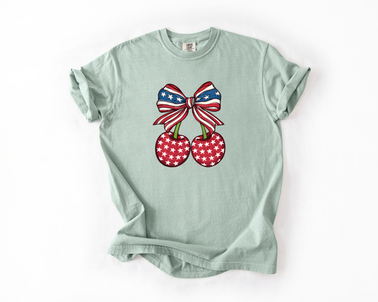 Cherries Flag Print