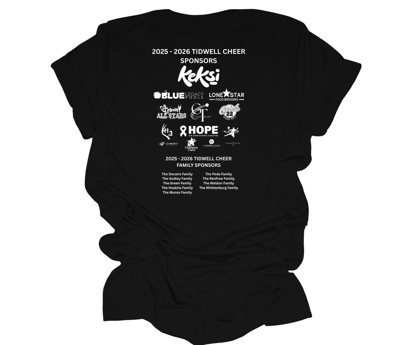 Tidwell Cheer Fam YOUTH T-Shirt