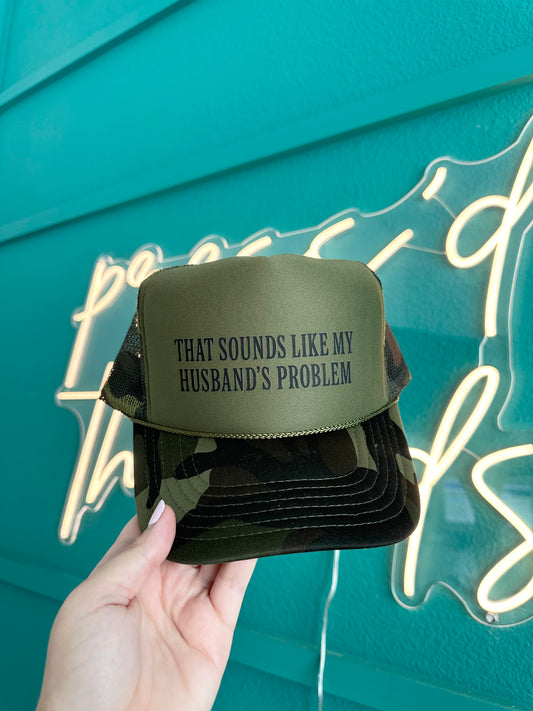 Husband's Problem Trucker Hat
